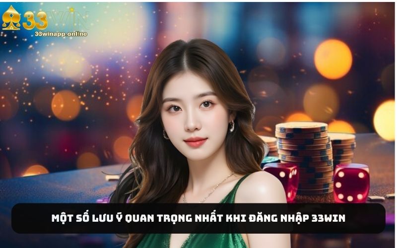 3 lưu ý khi tiến hành đăng nhập 33Win